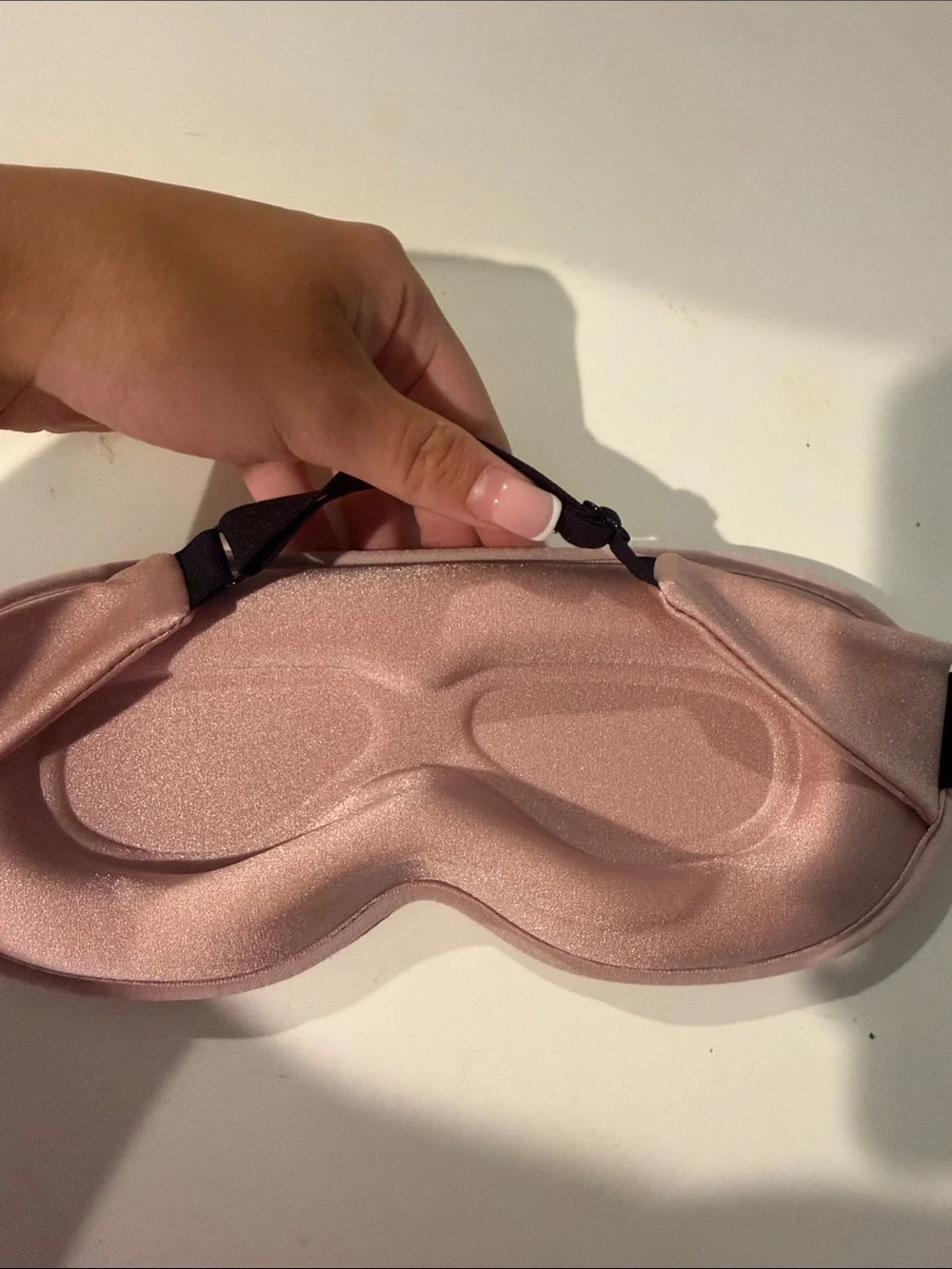 Silk Sleep Mask in Dusty Pink